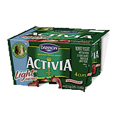 Dannon&nbsp;Activia Light Fat Free Yogurt&nbsp;Strawberry 4 Oz Right Picture